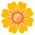 Blossom emoji on Google