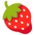 Strawberry emoji on Google
