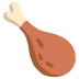 Poultry Leg emoji on Google
