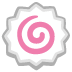 Fish Cake with Swirl emoji on Google