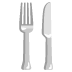 Fork and Knife emoji on Google