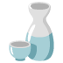 Google üzerinde Sake emojisi