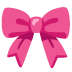 Pinke Schleife-Emoji auf Google