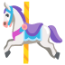 Karussellpferd-Emoji auf Google