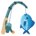 Google üzerinde Olta emojisi