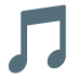 Google üzerinde Müzik notası emojisi
