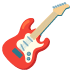 Guitar emoji on Google