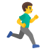 Man Running Facing Right emoji on Google