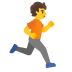 Person Running Facing Right emoji on Google