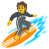 Emoji Persona che fa surf su Google