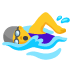 Schwimmerin-Emoji auf Google
