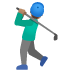 Emoji Golfista uomo: carnagione olivastra su Google