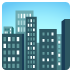 Stadsgezicht-emoji op Google