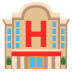 Hotel emoji on Google
