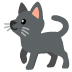 Black Cat emoji on Google