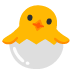 Google での 卵からかえったひよこ 絵文字