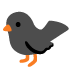 Black Bird emoji on Google
