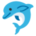 Delfin-Emoji auf Google