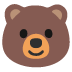 Bear emoji on Google