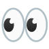 Eyes emoji on Google