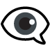 Eye in Speech Bubble emoji on Google