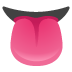 Zunge-Emoji auf Google
