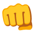 Geballte Faust-Emoji auf Google