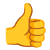 Thumbs Up emoji on Google