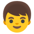 Boy emoji on Google