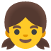 Girl emoji on Google