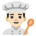 Emoji Cuoco: carnagione chiara su Google