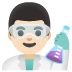 Emoji Scienziato: carnagione chiara su Google