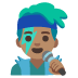 Emoji Cantante uomo: carnagione olivastra su Google