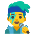 Sänger-Emoji auf Google