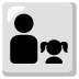 Emoji Família: homem e menina no Google
