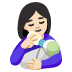 Emoji Wanita menyusui bayi: warna kulit cerah di Google