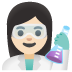 Wissenschaftlerin: helle Hautfarbe-Emoji auf Google