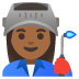 Emoji Operaia: carnagione abbastanza scura su Google