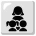 Family: Woman, Girl, Boy emoji on Google