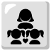 Family: Woman, Girl, Girl emoji on Google