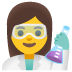 Wissenschaftlerin-Emoji auf Google