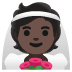 Emoji Persona con velo: carnagione scura su Google