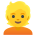 Emoji Persona bionda su Google