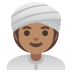 Emoji Wanita berserban: ton kulit sederhana pada Google