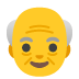 Old Man emoji on Google