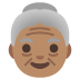 Emoji Donna anziana: carnagione olivastra su Google