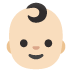 อีโมจิ ทารก: โทนผิวสีขาว บน Google