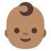Baby: Medium Skin Tone emoji on Google