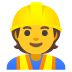 Construction Worker emoji on Google