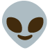 Alien emoji on Google
